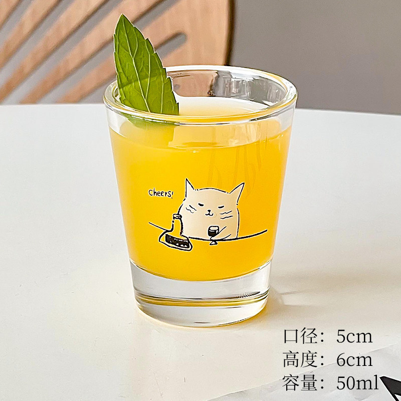 烧酒杯-微醺猫