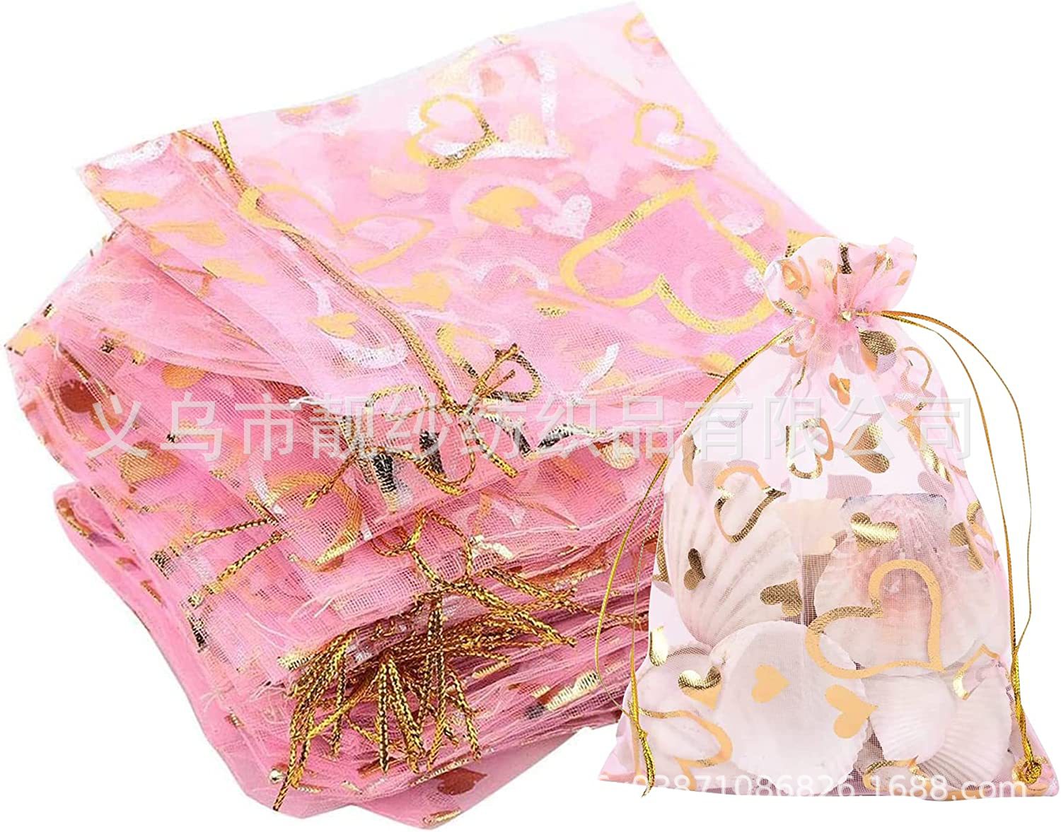 Розовое персиковое сердце;7*9