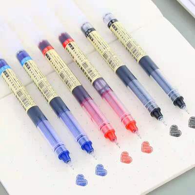 12 Ballpoint Pen capacity colour Roller ball pen sign student Water pen HIPOWER Pens