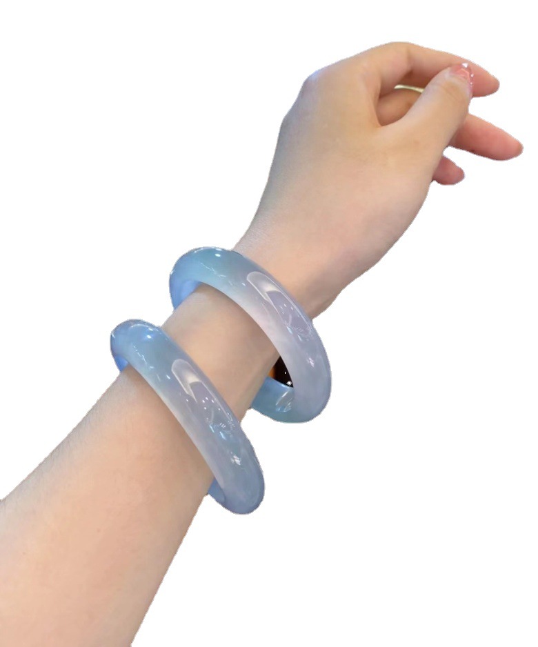 Pulsera de jadeíta birmana natural tipo A Brazalete de jade_voghion.com