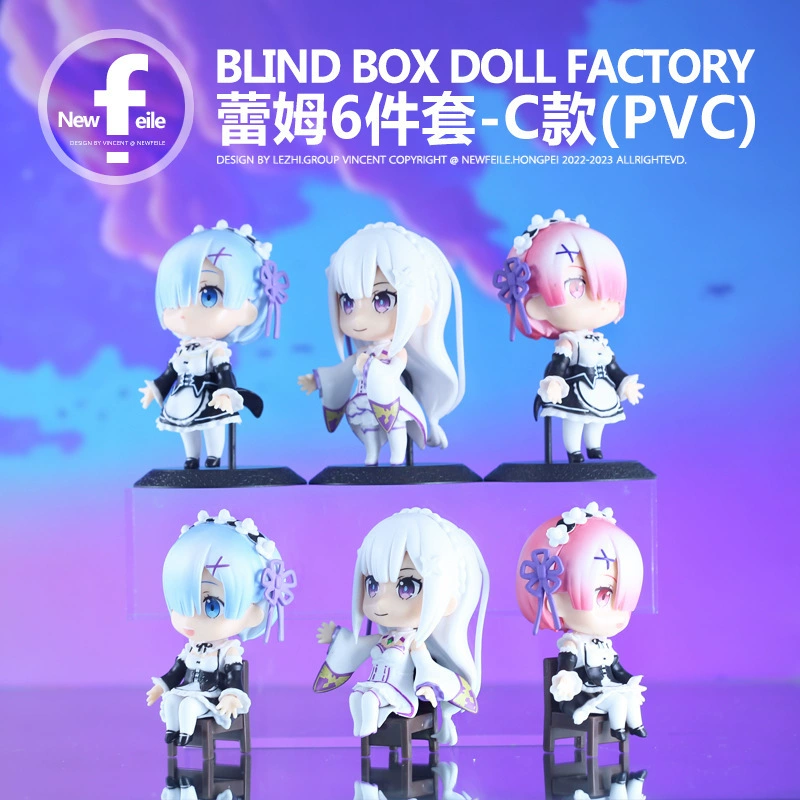 Ручной набор Q Qiongi Rem - handmade Lam Emi Emille Gaunting Machine Blind Box Doll