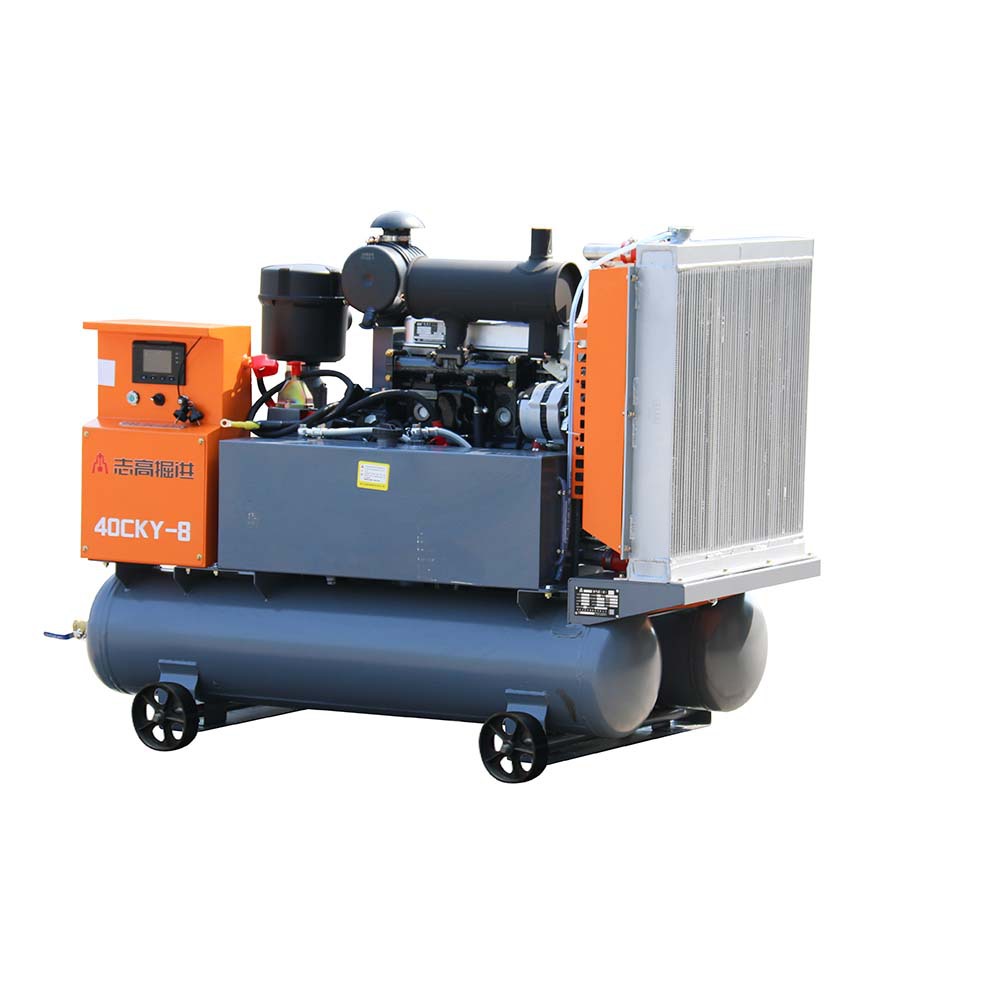 Diesel Air Compressor, Diesel Electric Engineering Air Pump, Mining Air Compressor, Mobile Piston Mining Air Compressor