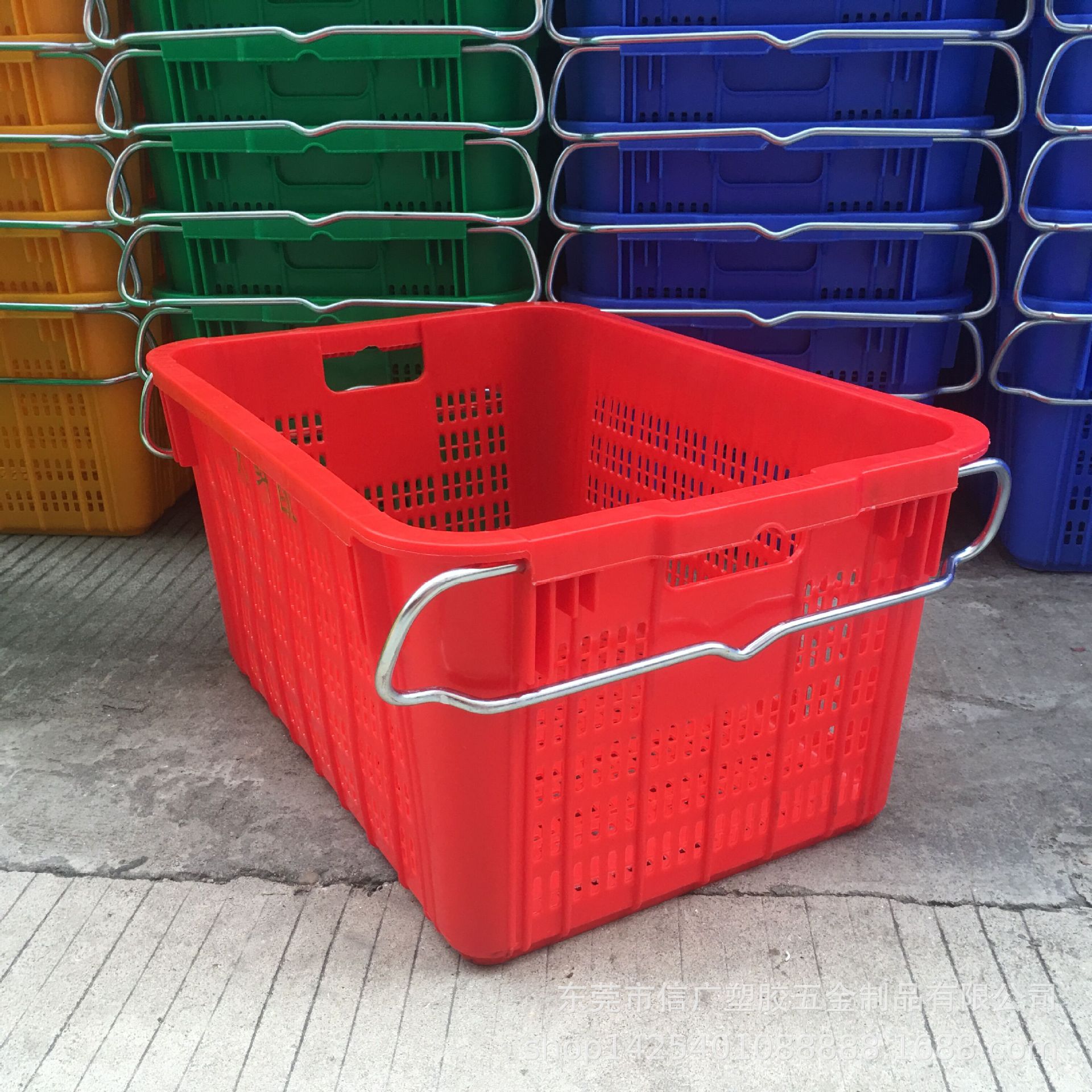 加厚周转框超大号塑料筐子周转箩长方形运输箩筐物流快递周转筐