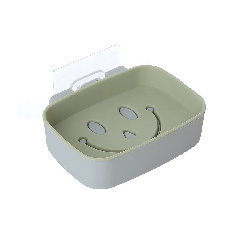 Caja de jabón, estante de jabón, ventosa, estante de drenaje creativo sin perforación montado en la pared, sin agua, artefacto de almacenamiento doméstico
