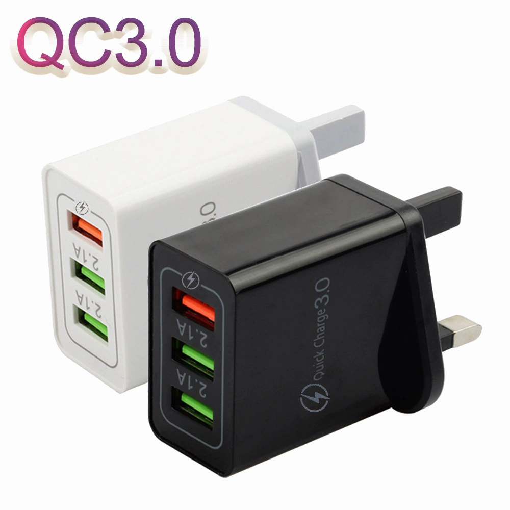 3USB британская фабрика быстрой зарядки QC 3.0 версия треугольник Британский зарядное устройство быстрая зарядка Travel Head