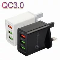 3USB британская фабрика быстрой зарядки QC 3.0 версия треугольник Британский зарядное устройство быстрая зарядка Travel Head