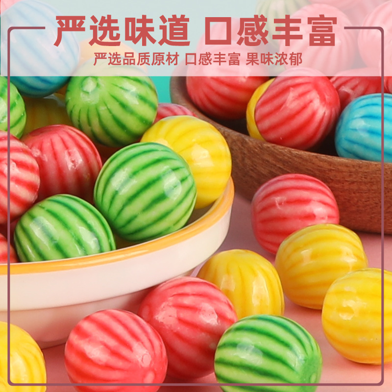 180g boxed watermelon bubble gum color mixed fruit flavor chewing gum childhood nostalgic snack candy