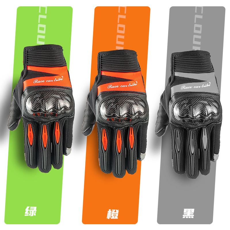 Motocicleta ciclismo guantes suministro pantalla táctil carreras de carreras al aire libre jinete dedo completo fábrica de guantes solares