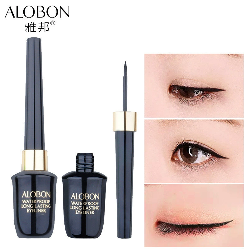 Подводка Eyeliner Alobon AEL15 — водостойкая, стойкая, не смазывающаяся жидкая подводка для начинающих