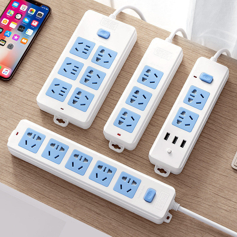 名虎插板USB电源拖接线板3/5米插排插座转换器多用功能带长线家用