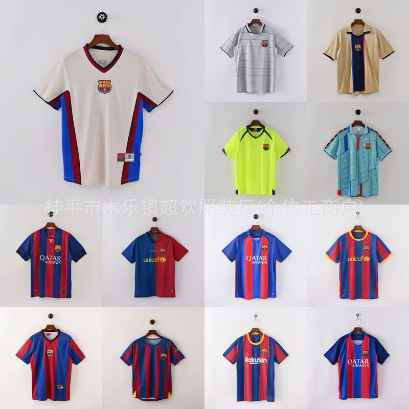 Barcelona Classic Retro Jerseys from Various Seasons, Home and Away, Number 10, Barcelona Full Range of Football Uniforms Wholesale