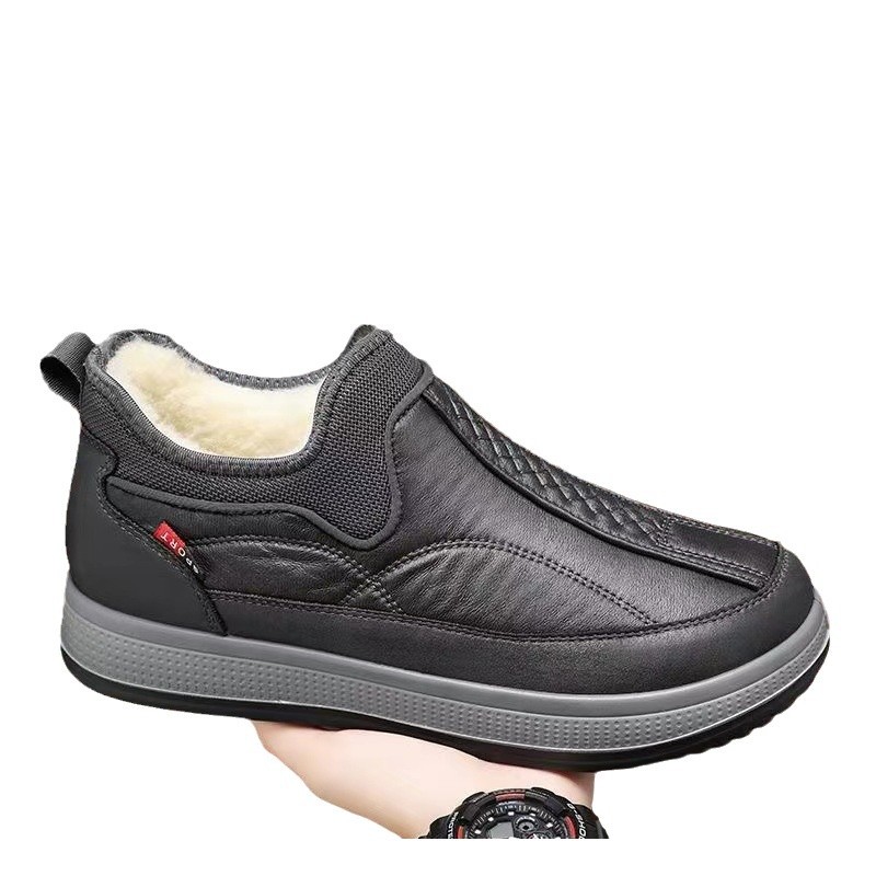 Además de botas de nieve gruesas de terciopelo 2024 nuevos zapatos para hombres botas de invierno zapatos de algodón para hombres botas de algodón botas de algodón zapatos de algodón cálidos al por mayor