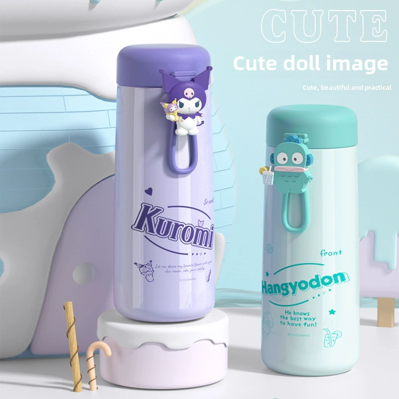 Sanrio, детская мультяшная забавная качественная наперсная стеклянная нержавеющая сталь