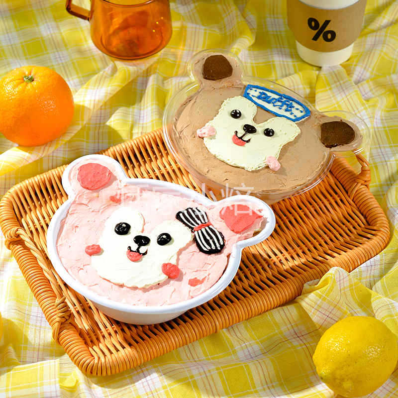 INS风网红六一儿童奶油蛋糕盒子烘焙DIY甜点西点盒提拉米苏盒加厚