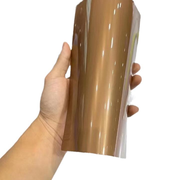 Sin cargo, película de automóvil retro PET caramelo marrón, película de cambio de color de automóvil, película de techo flotante, película de carrocería, fábrica de película