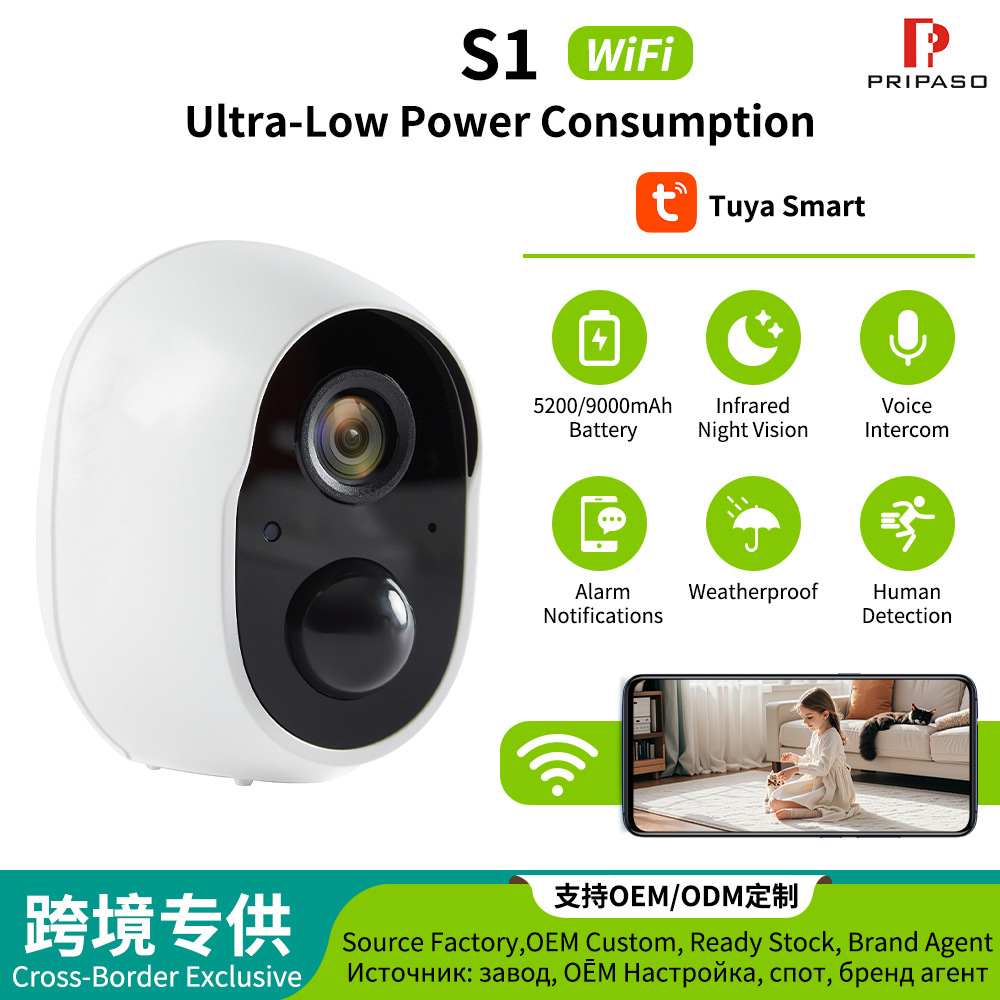 Ready-Made Graffiti Wireless Wifi Surveillance Camera 3Mp Smart Security Home Remote Monitor Camera