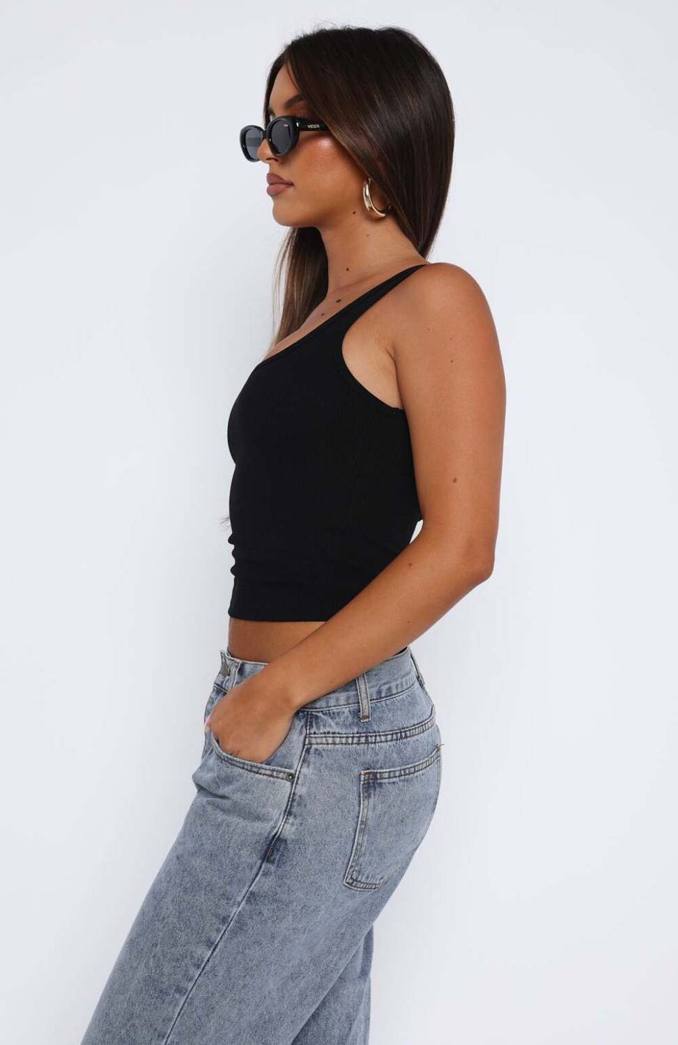 Women's Clothing Women's Slim Fit Ribbed Vest Style Sexy Solid Color Summer Hot Girl Top For Formal & Casual_ecoleips.com