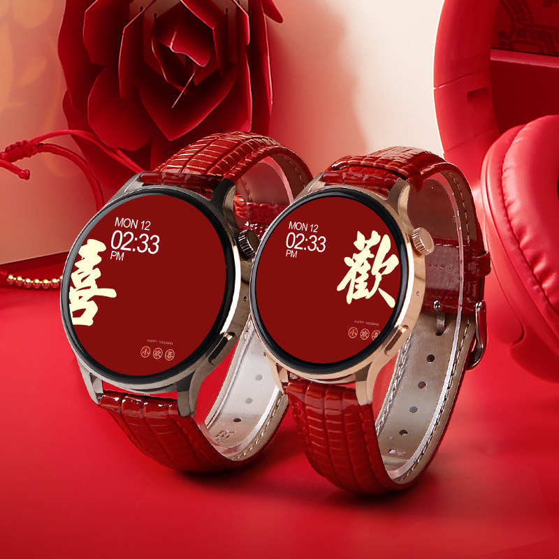 Couple Smart Watches, a Pair of Heart Rate Monitoring Watches That Can Make Calls and Are Suitable for Giving to Male and Female Friends, Sports Bracelets That Are Compatible with Android Phones Couple Smart Watches, a Pair of Heart Rate Monitoring Watches That Can Make Calls and Are Suitable for Giving to Male and Female Friends, Sports Bracelets That Are Compatible with Android Phones