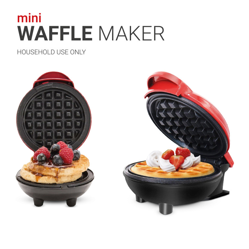 Cross-Border European and American Household Mini Double-Sided Breakfast Machine Waffle Cake Machine Sandwich Machine