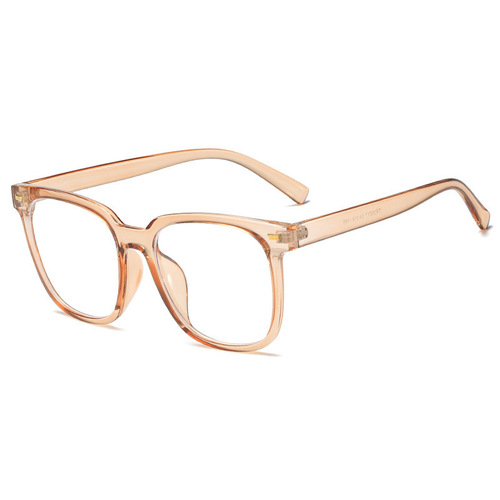 Large frame slimming glasses for women without makeup, black frame anti-blue light radiation Internet celebrity myopia glasses frame ins trend