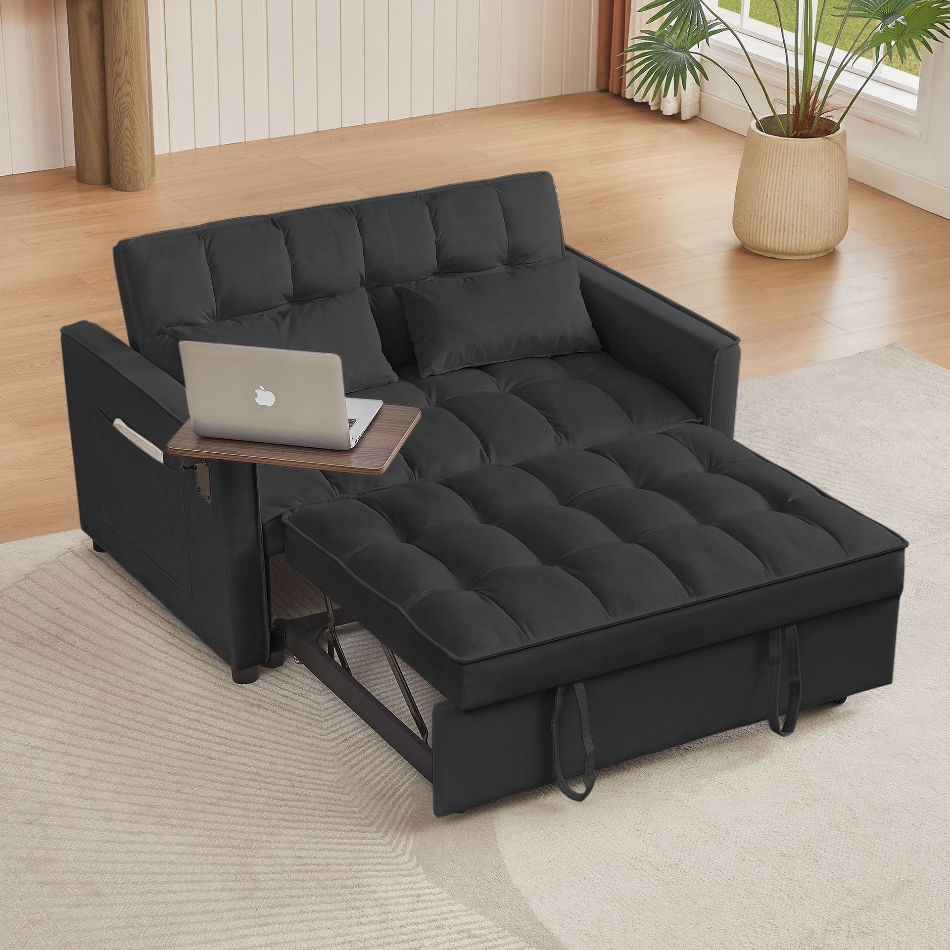 Nuevos productos transfronterizos multifuncionales sofá cama de tela moderna simple y plegable de doble uso sofá de estudio de casa pequeña popular en línea