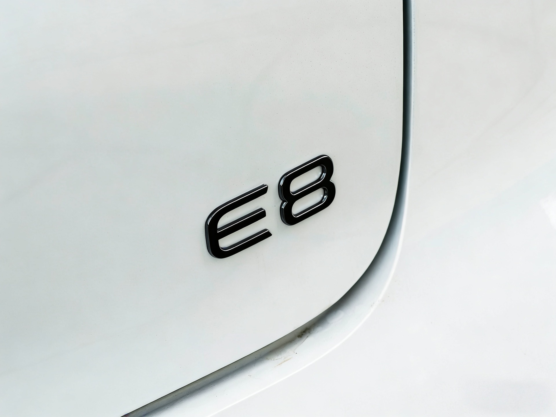 Suitable for Geely Galaxy E8/ Car Rear Emblem Sticker Personalized Blackened Modification Black Warrior Non-Destructive Overlay