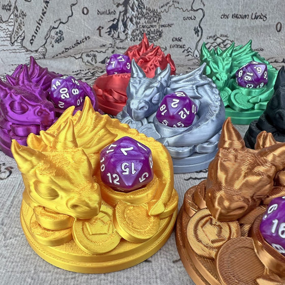 Cross-border Independent Station DND Dice Dragon Bracket Ornaments Dungeons and Dragons Toy Model Running Group Board Game Accessories