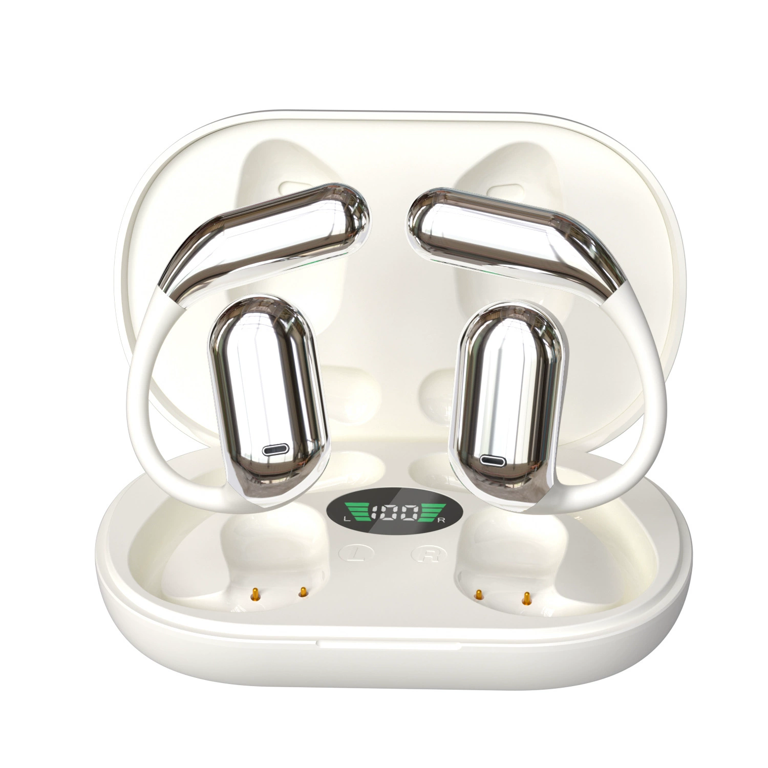 Open‑ear Bluetooth headset Q16, wireless OWS, AI translation option, open‑ear mount