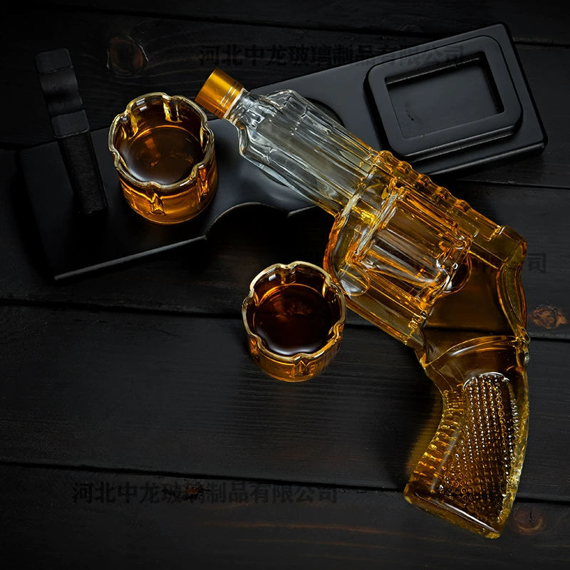 Набор для виски из высокоборосиликатного стекла в форме пистолета, новый, популярный, кастомный, для трансграничной торговли