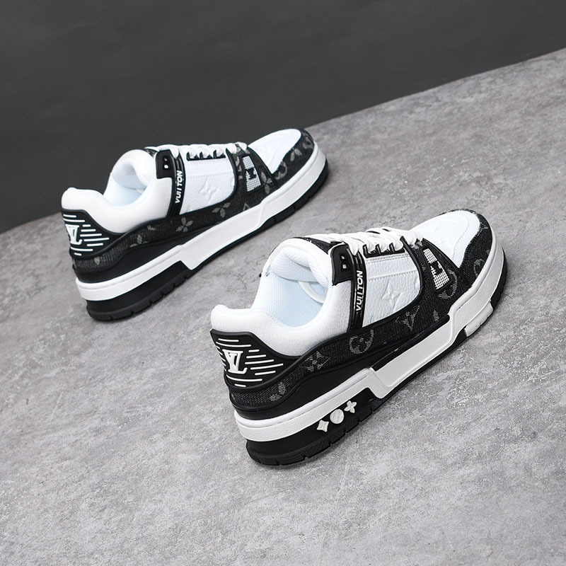 Black Warrior zapatos de hombre primavera y otoño nueva tendencia todo-fósforo otoño deportes y ocio pequeños zapatos blancos zapatos de moda para hombres y mujeres 8003