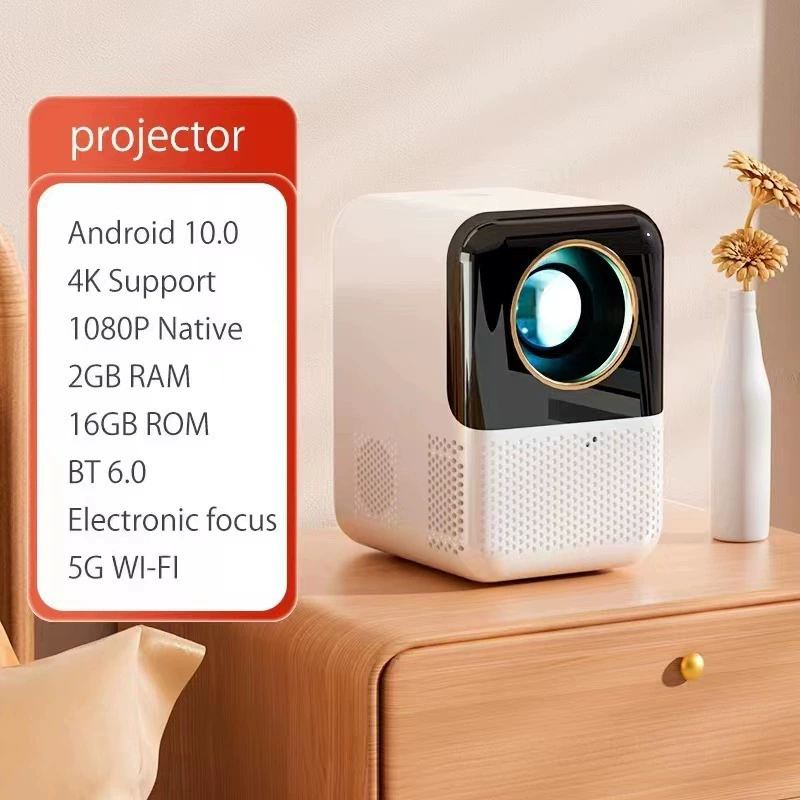 X10 умный проектор для домашнего кинотеатра HD, Android, Wi‑Fi, компактный портативный проектор