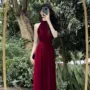 夏季挂脖新款无袖连衣裙