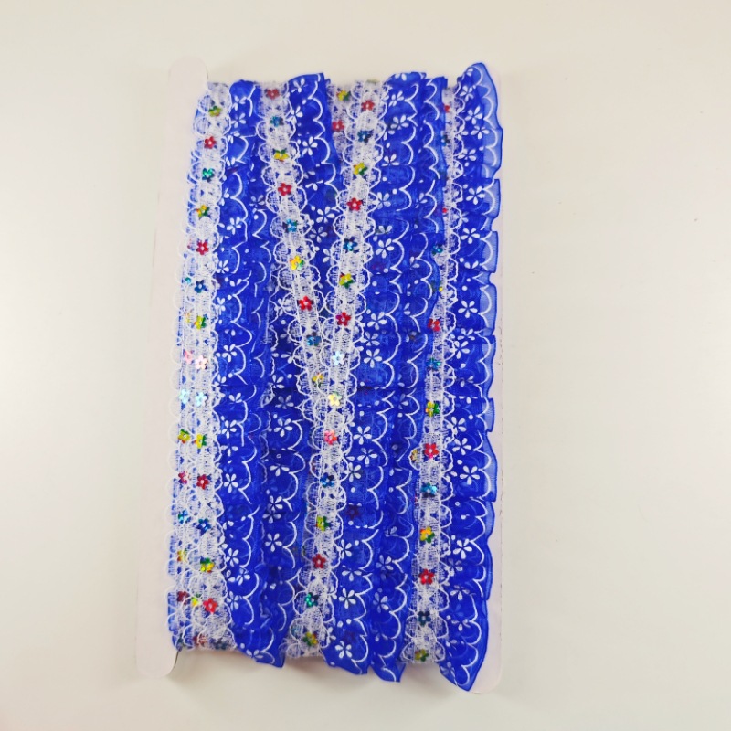 Sequinilla de color doble encaje acessorios DIY acessorios para el hogar blando gorra vestido acessorios Lolita