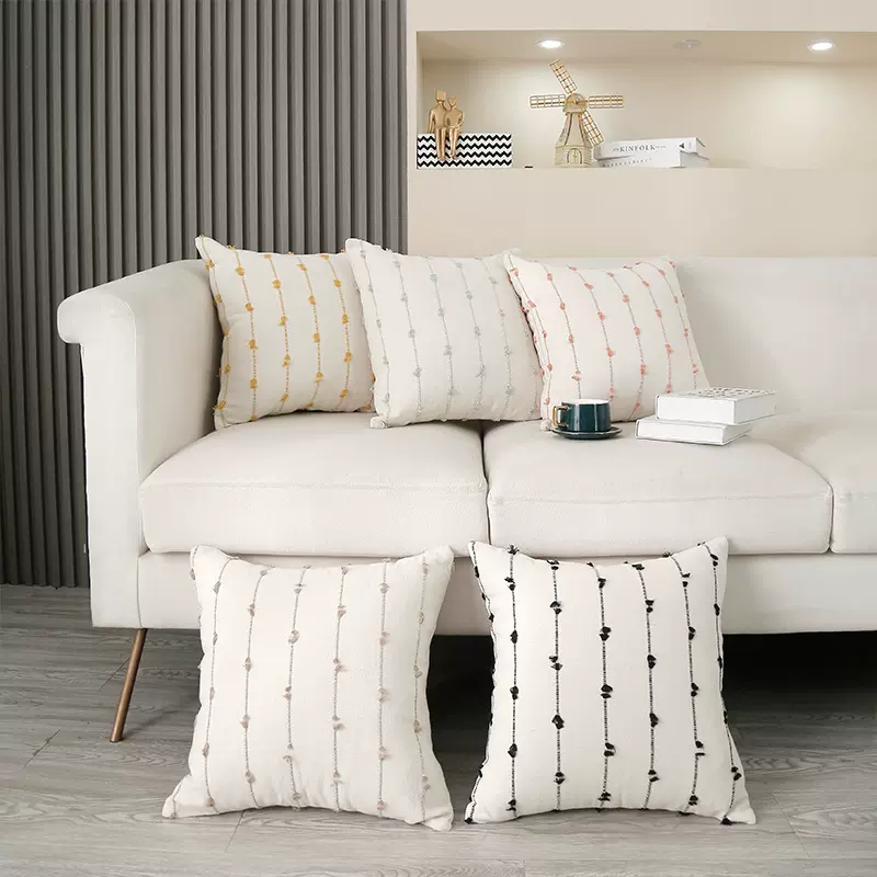 现代简约抱枕枕套家用床头卧室沙发客厅简约波点可拆卸靠垫抱枕被