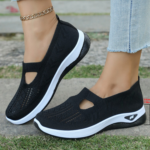 TEMU Cross-border Bestselling Women's Casual Shoes Factory Soft Sole Breathable Fashion Mother Shoes Sports Shoes for Women Dropshipping