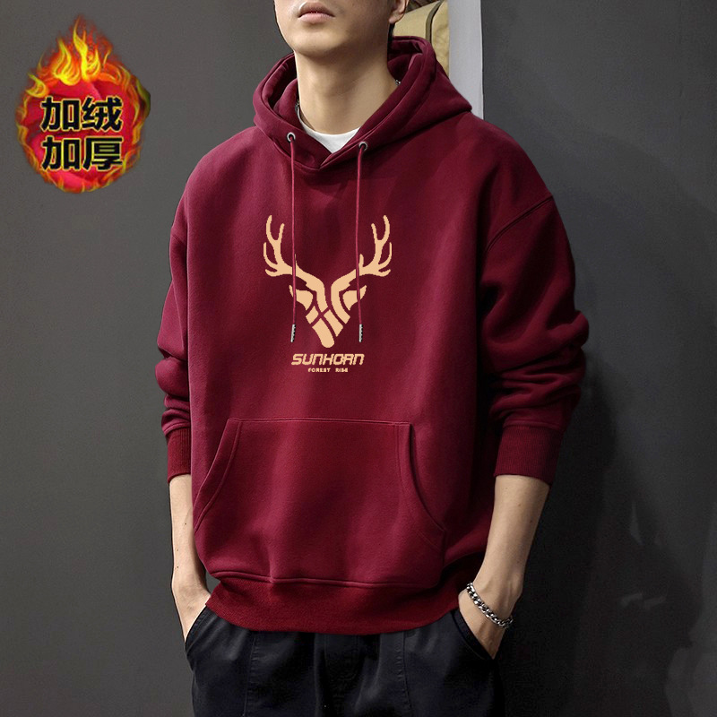 Otoño chaqueta encapuchada masculina marca de moda primavera y otoño todo-en - uno pesado americano adolescente oversize chaqueta suelta