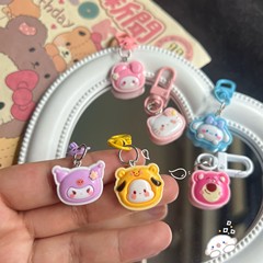 可愛小花三麗鷗鑰匙扣掛件卡通少女情侶學生書包飾品鑰匙鏈掛飾