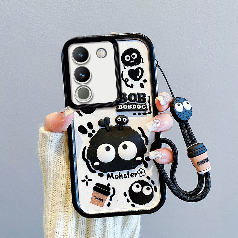 适用vivoY93卡通Y77公仔Y78全包边Y36可爱Y53S时尚女Y21手机壳Y20