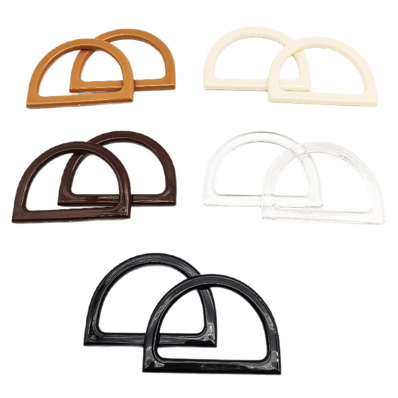 Nuevo tipo D resina brazalete diy bolsos tejidos a mano mango de mano caja de regalo de alta calidad accesorios de bolsos image 6