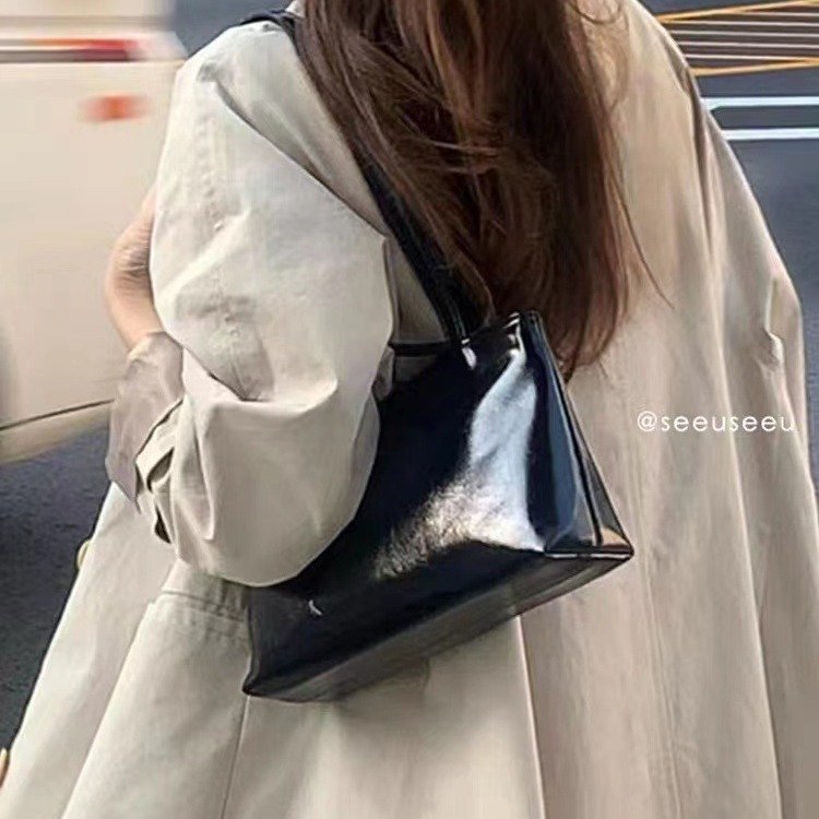 Barbie chica bolso de hombro brillante Mujer nicho diseño bolsa 2022 nuevo bolso horizontal axila baguette bolsa