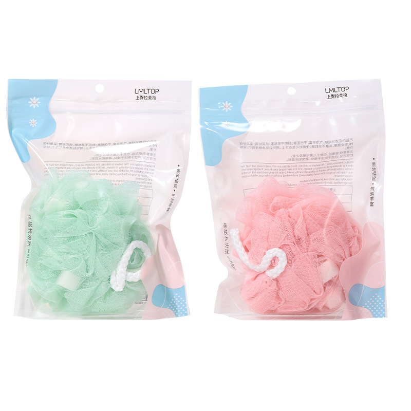 Lmltop bola de espuma de tenis espalda Toalla de baño toalla con espuma herramienta de baño C049