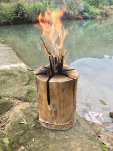 瑞典火炬原木火箭炉烧烤碳露营装备户外野外烧烤专用木炭野餐火柴 阿里巴巴 