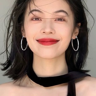 Diamond-cut Hollow Big Earrings Internet Celebrant Popular Fashion Women's Wide Body Ear Ring Exaggerated Geometric Circle Ear Buckle Tide