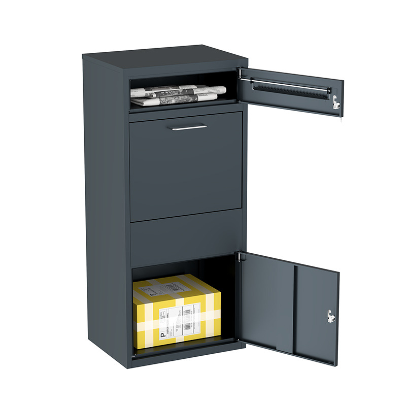 Transfronterizos Hot Sale Metal Outdoor Express Caja de paquetes Función antirrobo Recibente Locker Caja de entrega de mensajes impermeables