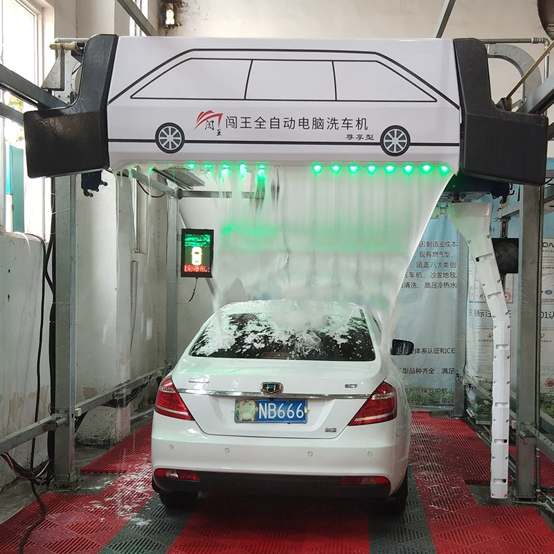 Полностью автоматическая компьютерная автомойка, без протирки, высоконапорная 360-градусная вращающаяся промывка, 24-часовой сканирующий код без участия человека не повреждает кузов автомобиля.