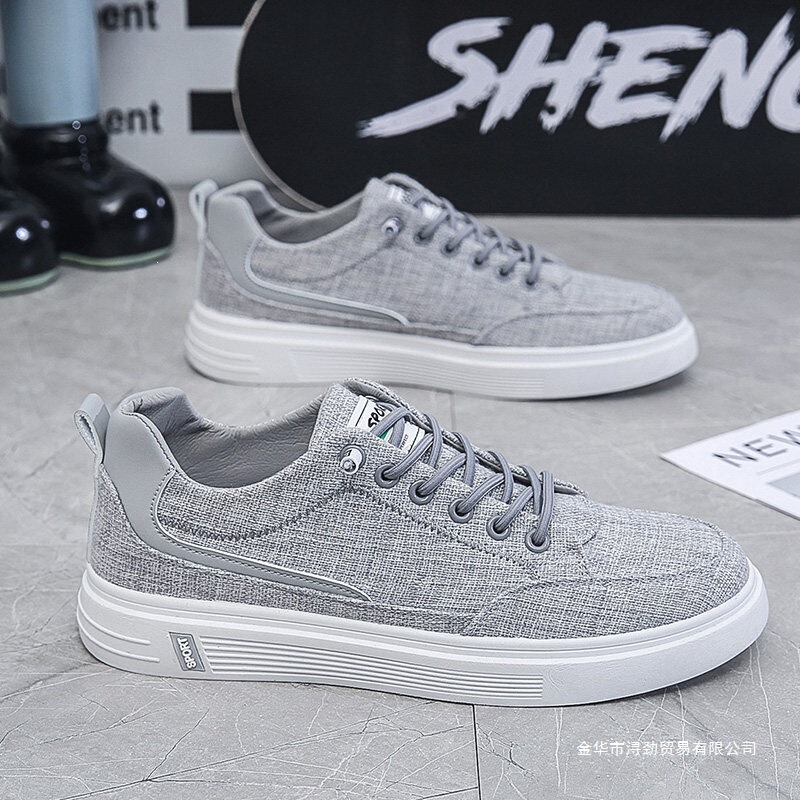 Men's Shoes Summer 2026 New Style Sports Casual Canvas Shoes Trendy Breathable Canvas Work Flat Shoes Sneakers Men's Shoes Summer 2026 New Style Sports Casual Canvas Shoes Trendy Breathable Canvas Work Flat Shoes Sneakers