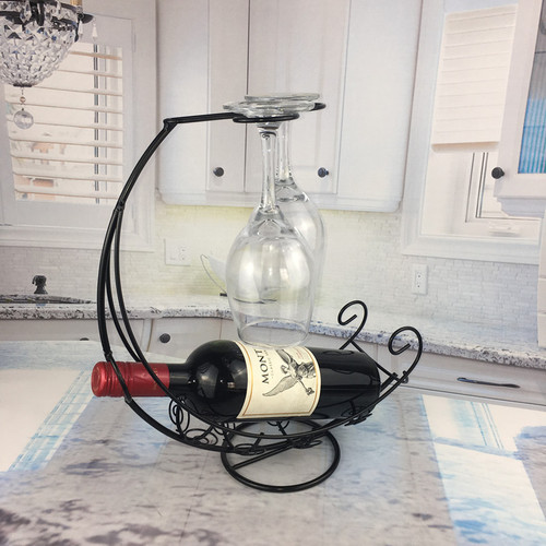 Creative Pirate Ship Wine Rack Retro Wine Rack Ornaments Home Red Wine Glass Rack Goblet Upside Down Rack Wholesale