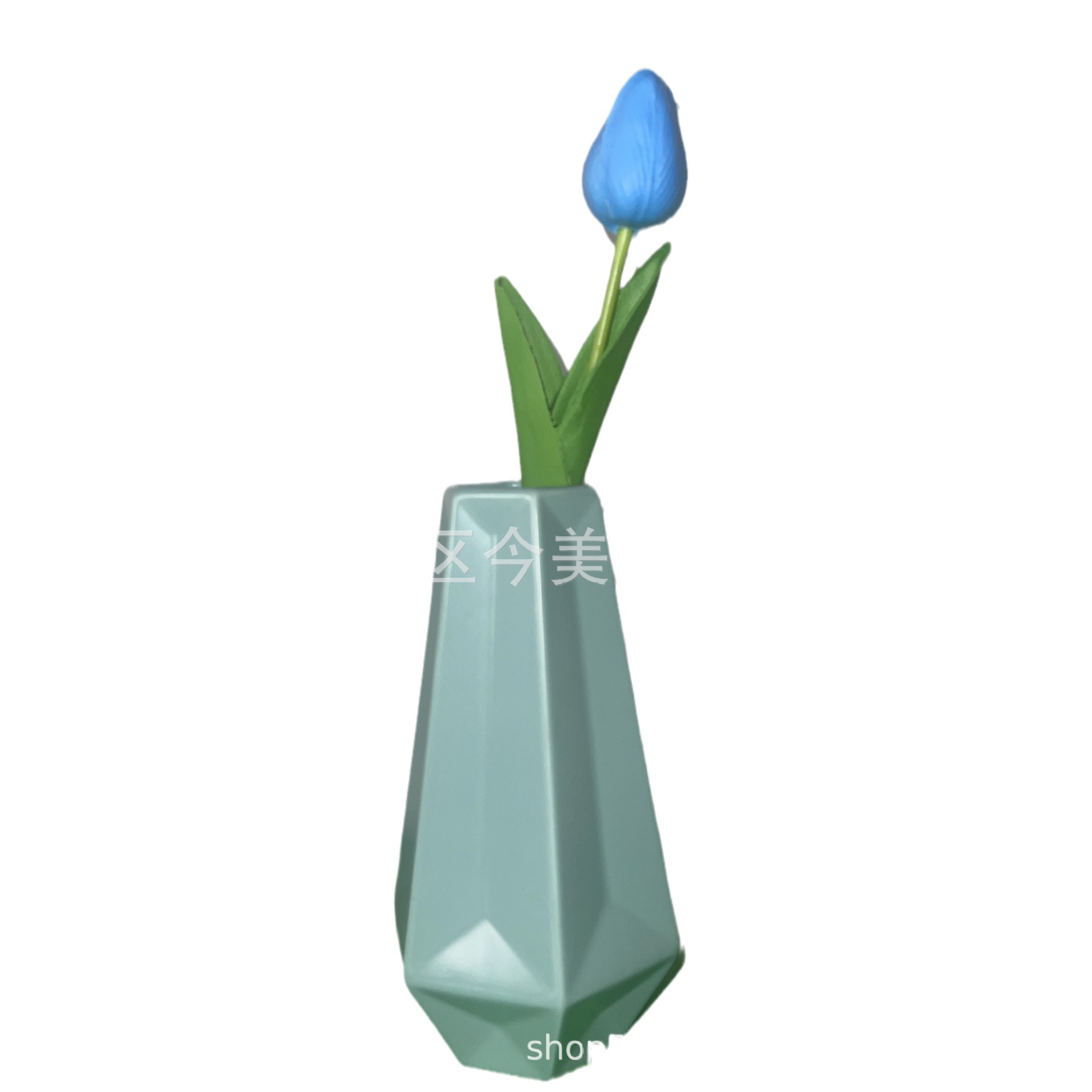 Pu tulipán flor falsa flor flocada ramo de ganchillo compra imprescindible suministros de boda regalo de graduación compañero de fiesta de agradecimiento blanco