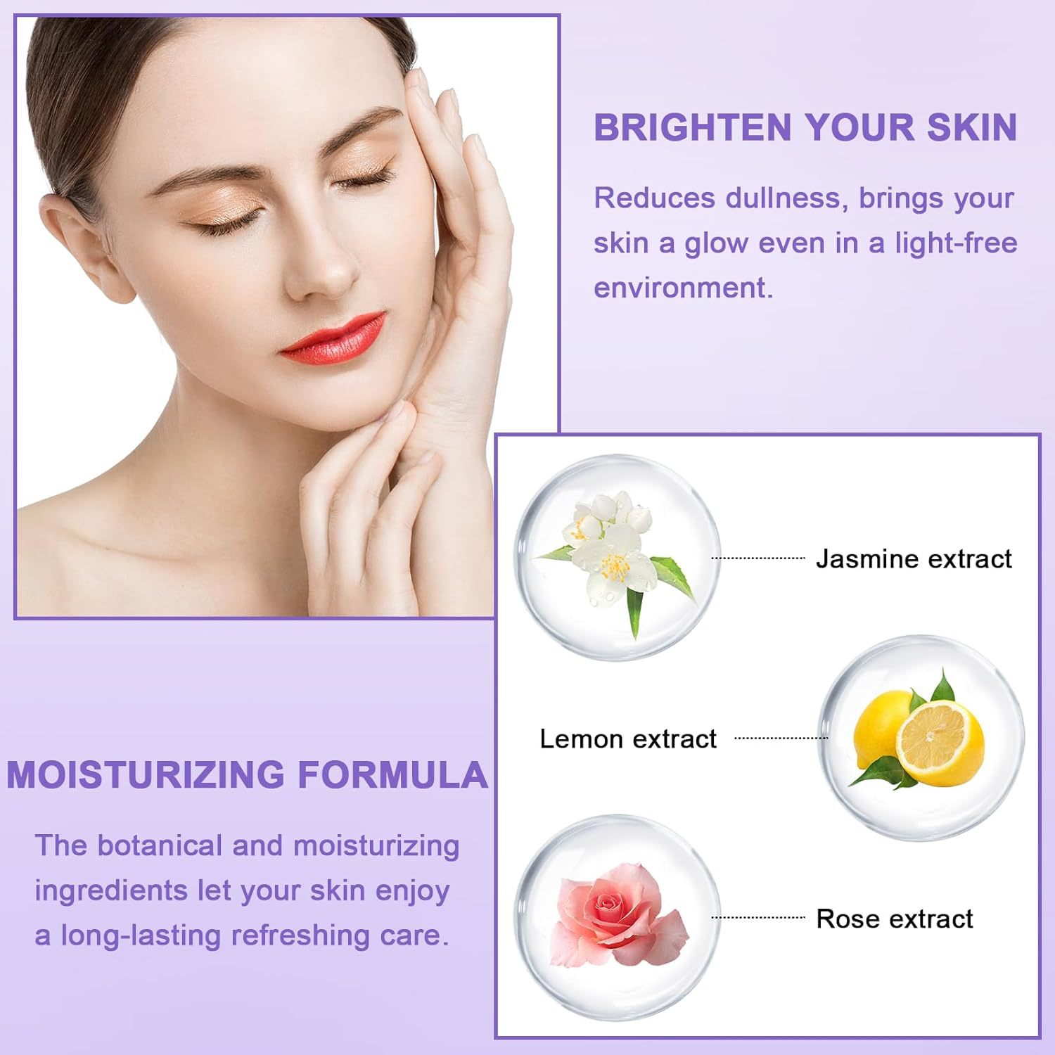 Cipria opaca alla lavanda Cipria viola Set controllo olio Cipria opaca viola Trucco delicato congelato_voghion.com