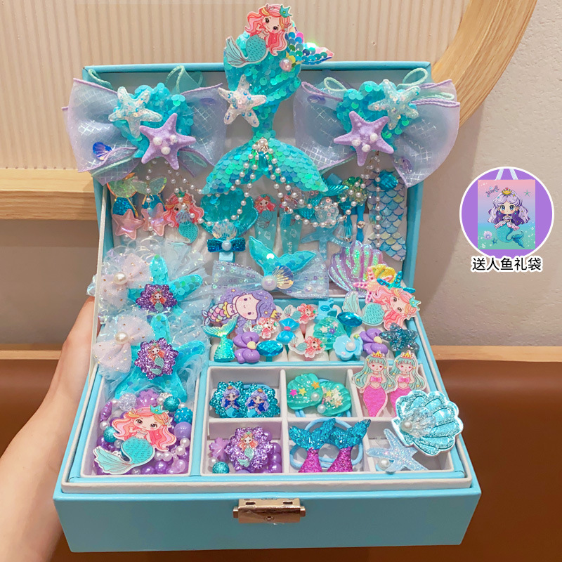 Snowflake bolsos para niñas princesa Aicha niños mochilas para niñas sirena caja de regalos set 1 de junio